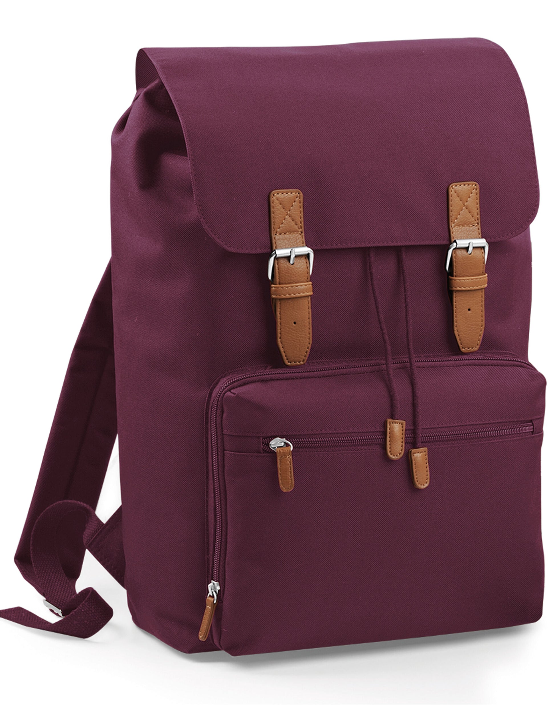 Vintage Laptop Backpack - Burgundy