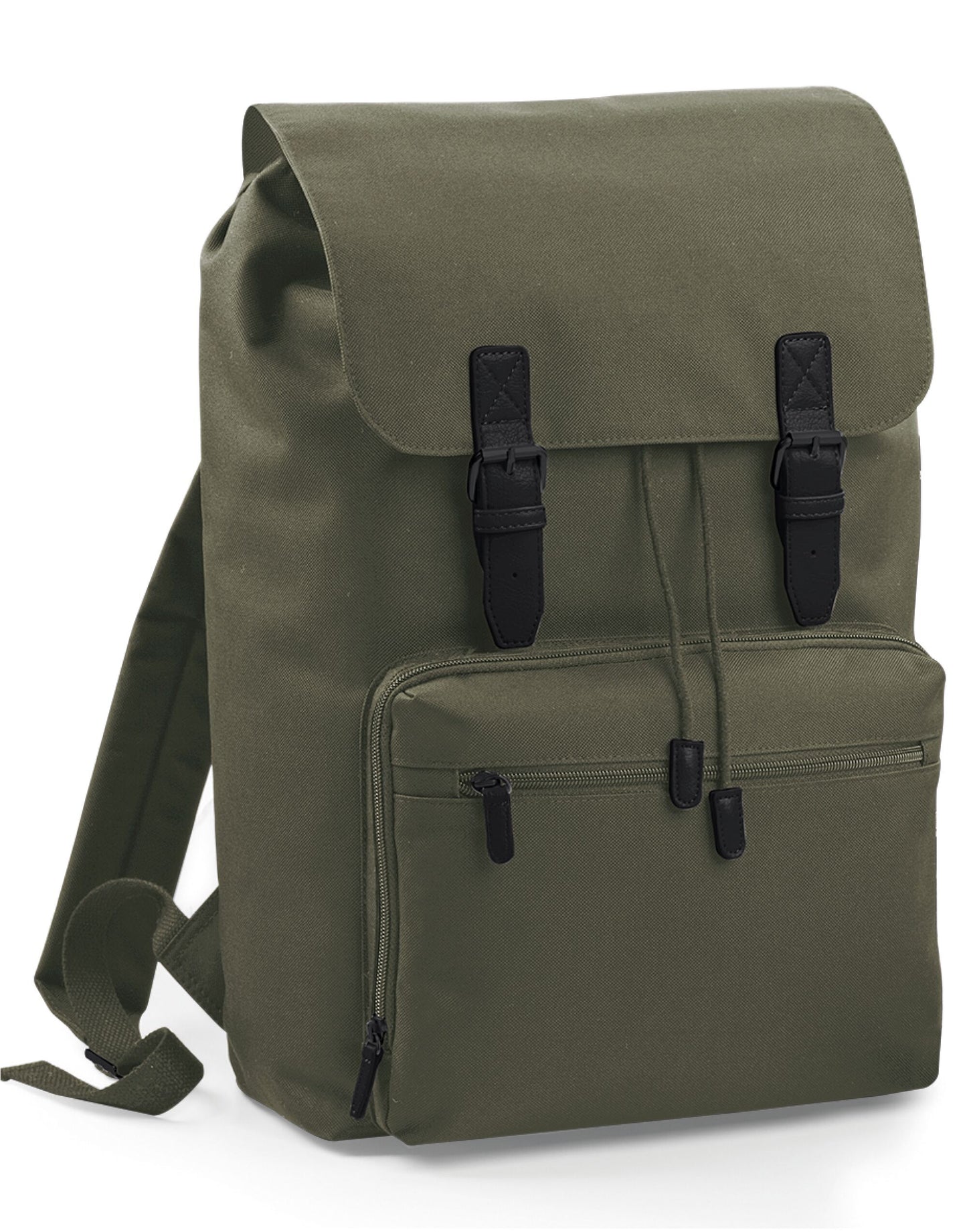 Vintage Laptop Backpack - Olive/Black