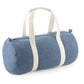 Denim Barrel Bag - Light Denim