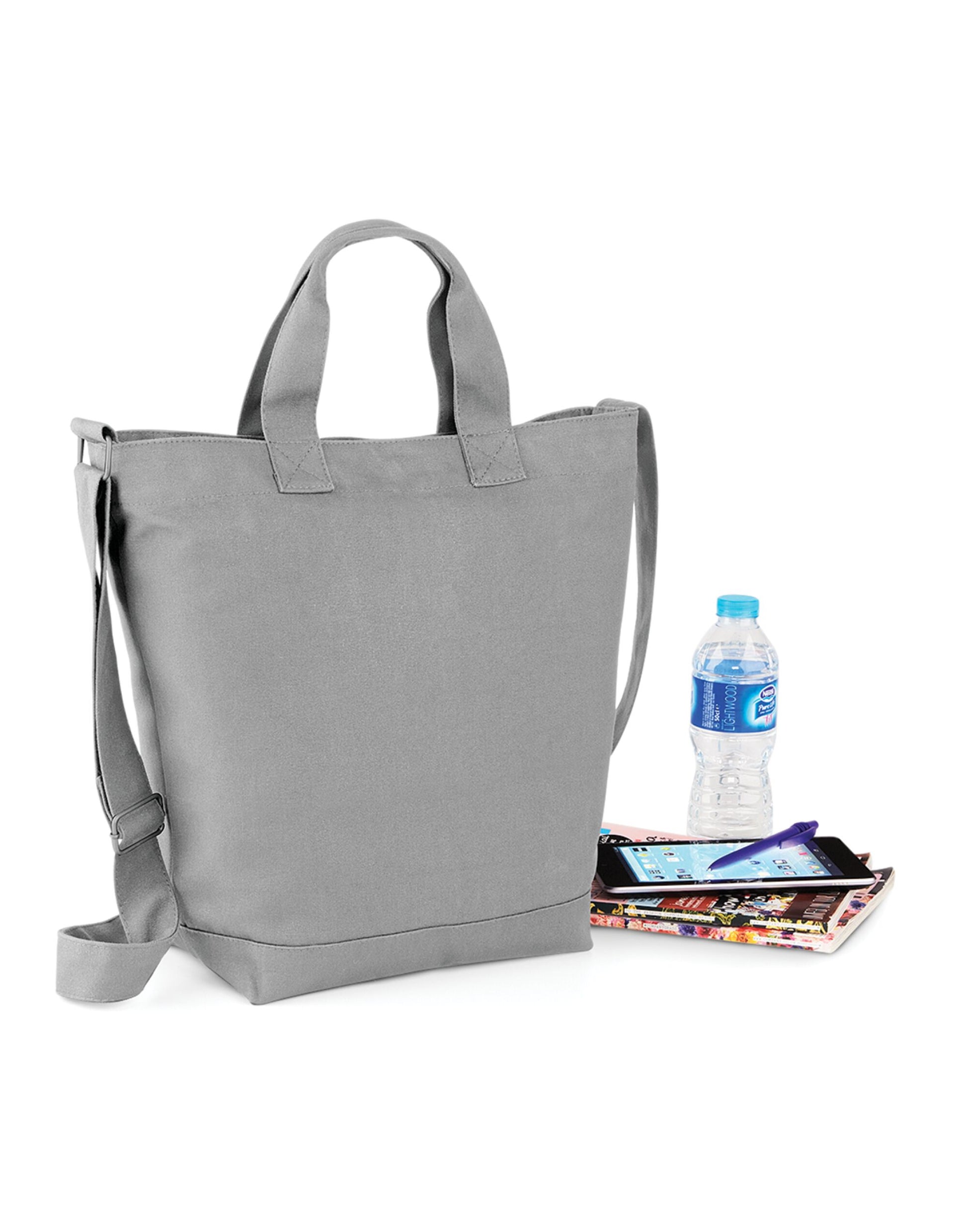 Canvas Day Bag - Light Grey