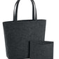 Felt Shopper - Charcoal Melange