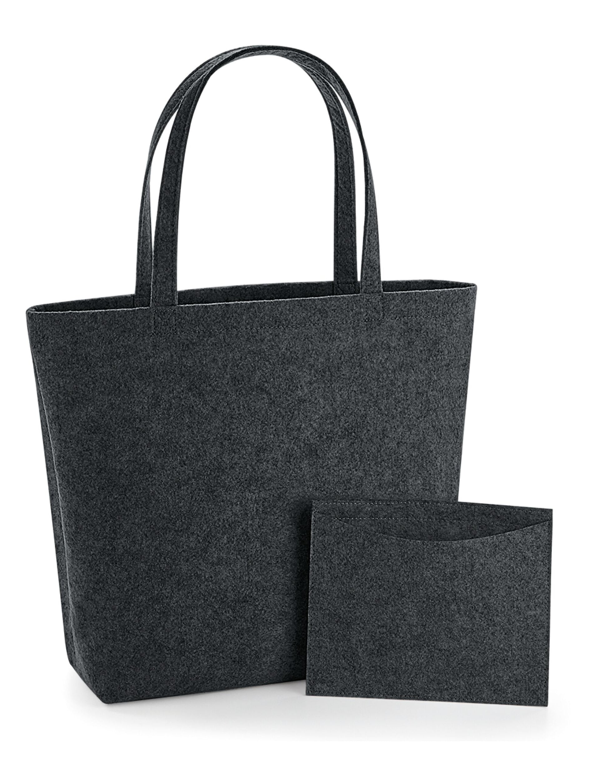 Felt Shopper - Charcoal Melange