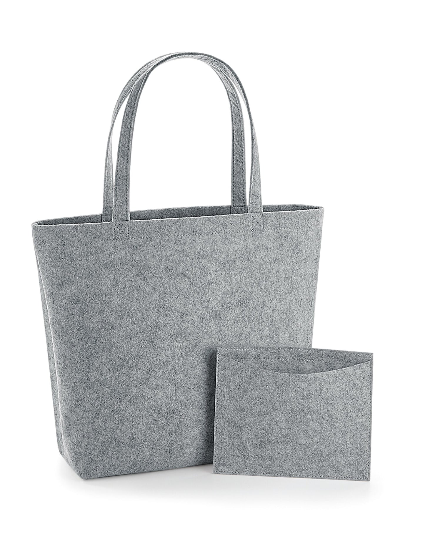 Felt Shopper - Grey Melange