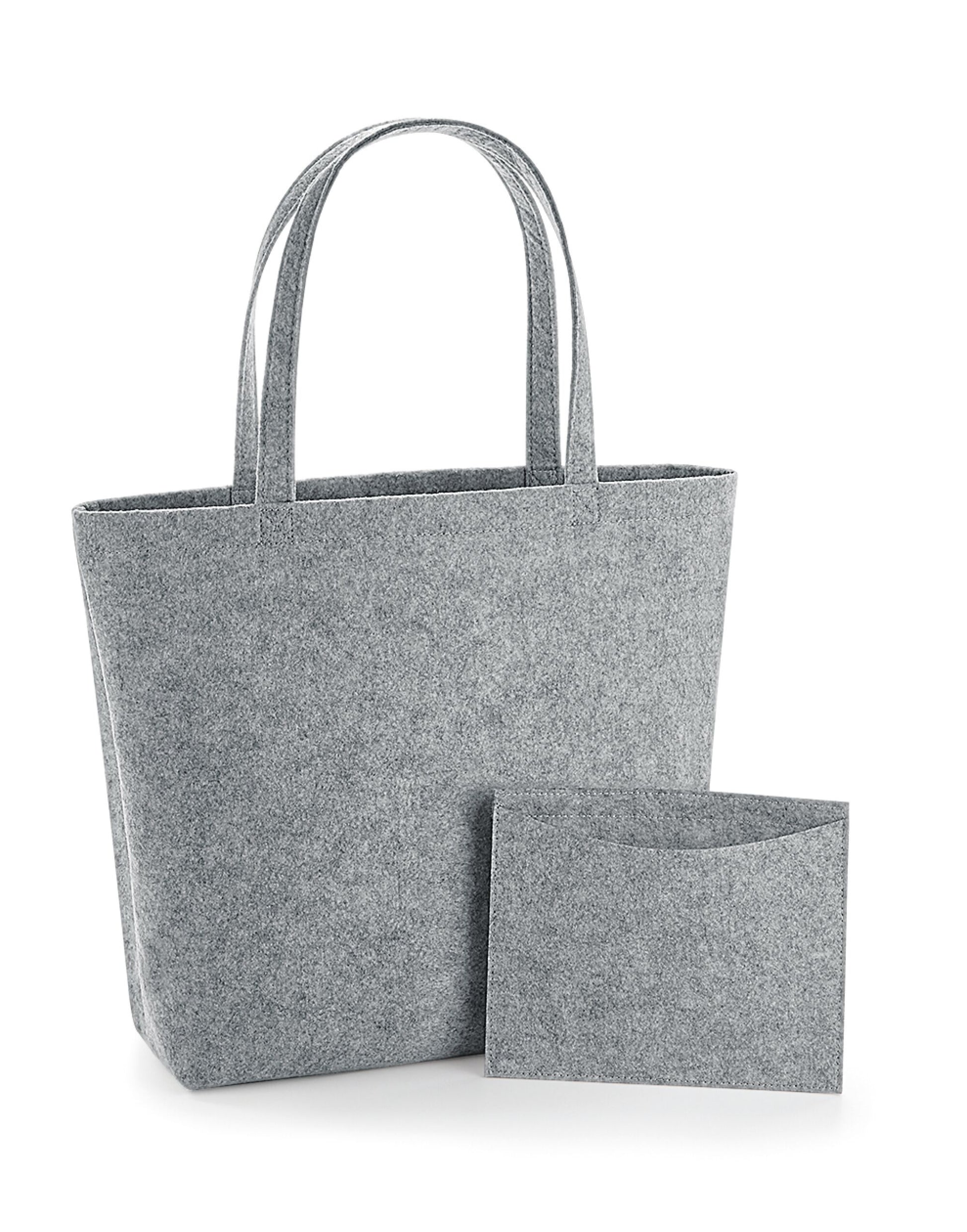 Felt Shopper - Grey Melange