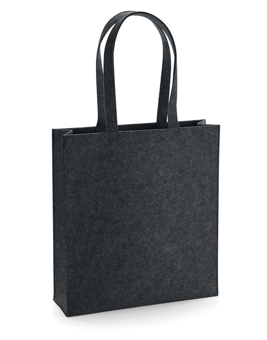 Felt Tote Bag - Charcoal Melange