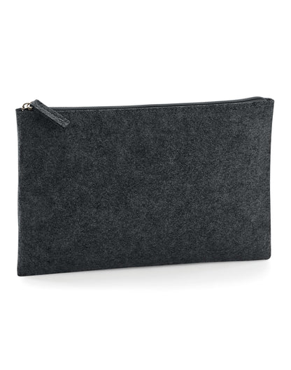 Felt Accessory Pouch - Charcoal Melange