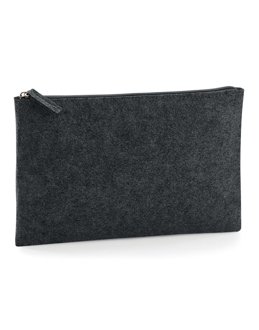 Felt Accessory Pouch - Charcoal Melange