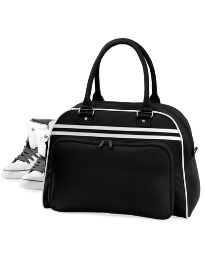 Retro Bowling Bag - Black/White