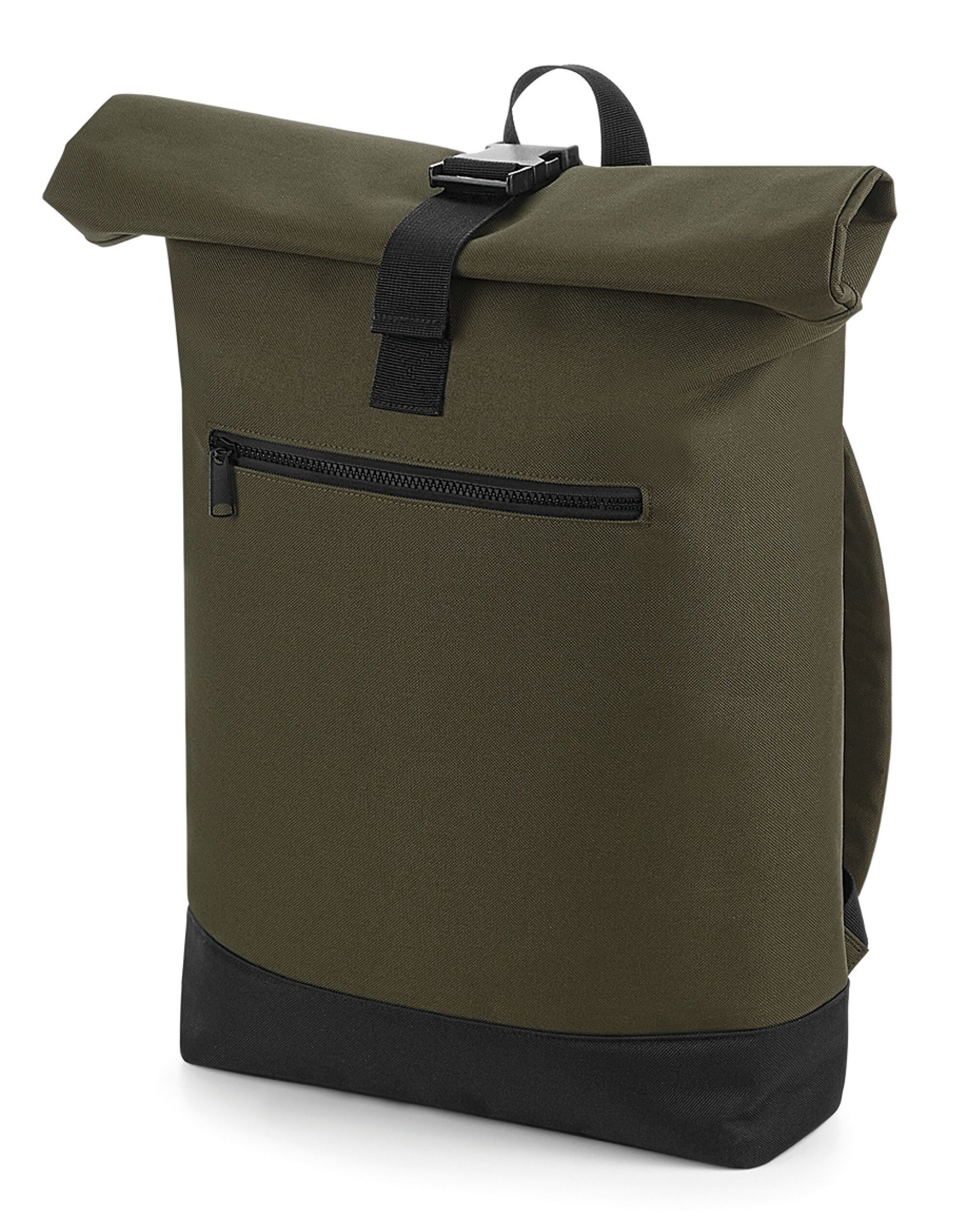 Roll-Top Backpack - Military Green
