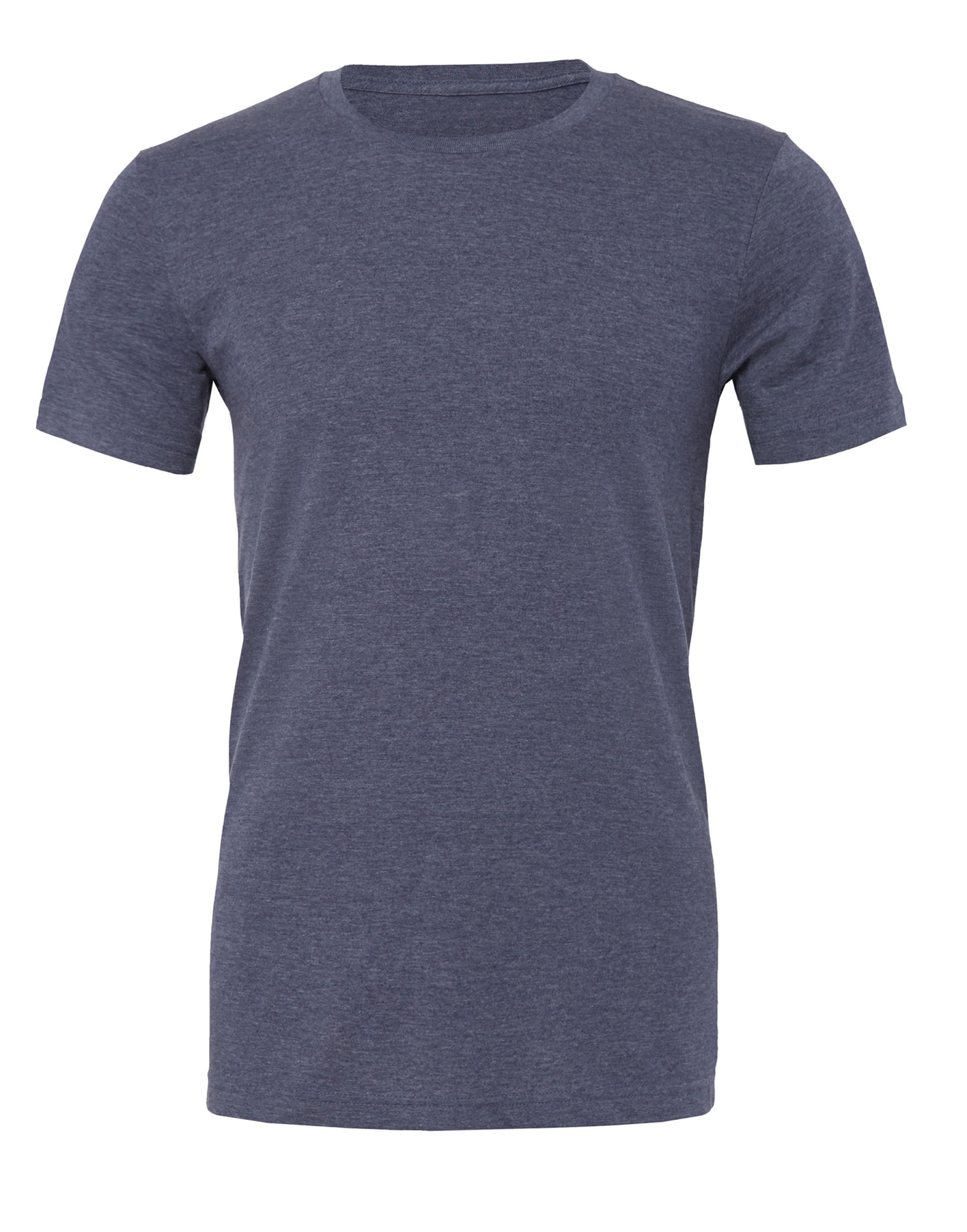 Unisex Heather Jersey Short Sleeve Tee - Heather Navy