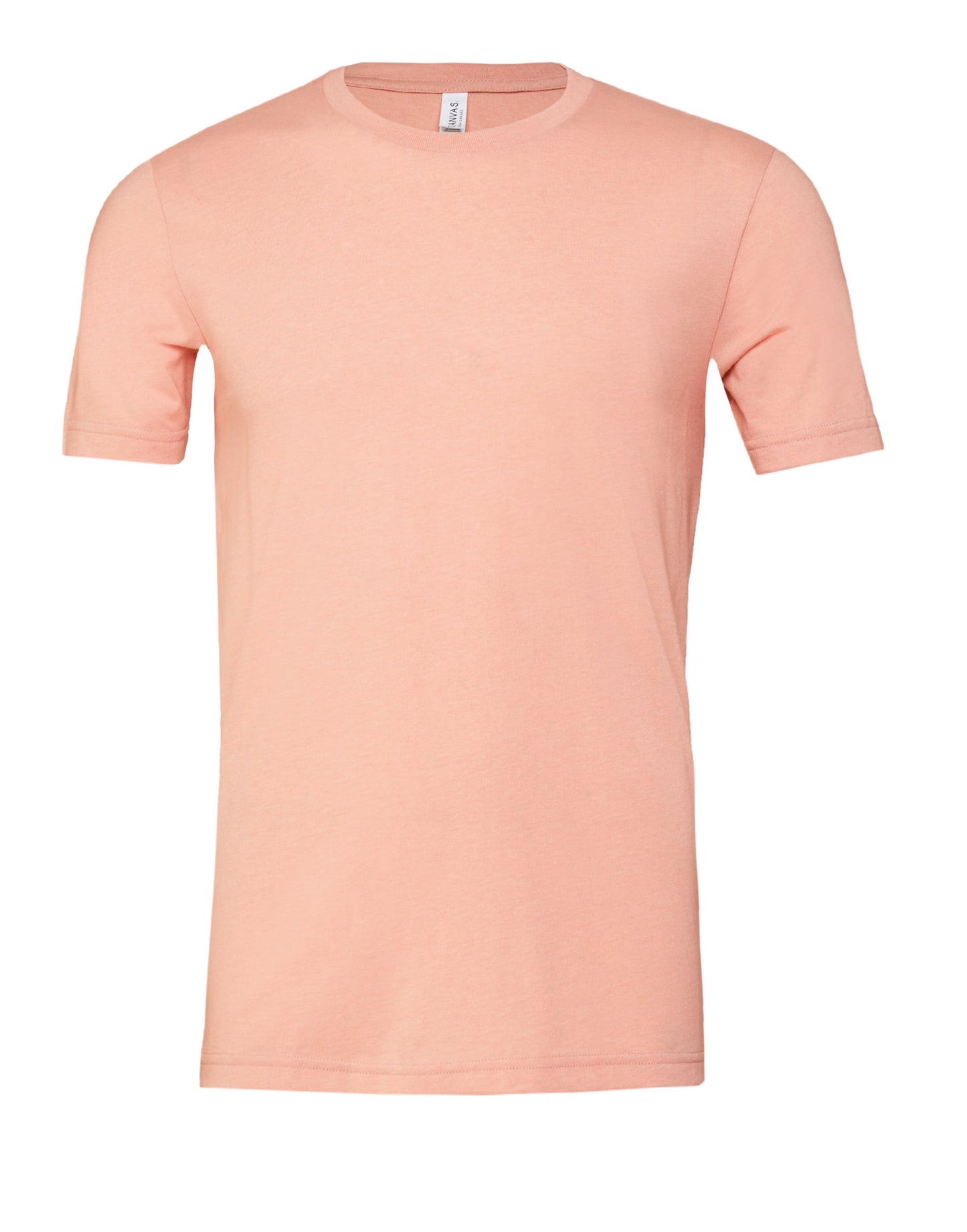 Unisex Heather Jersey Short Sleeve Tee - Heather Peach
