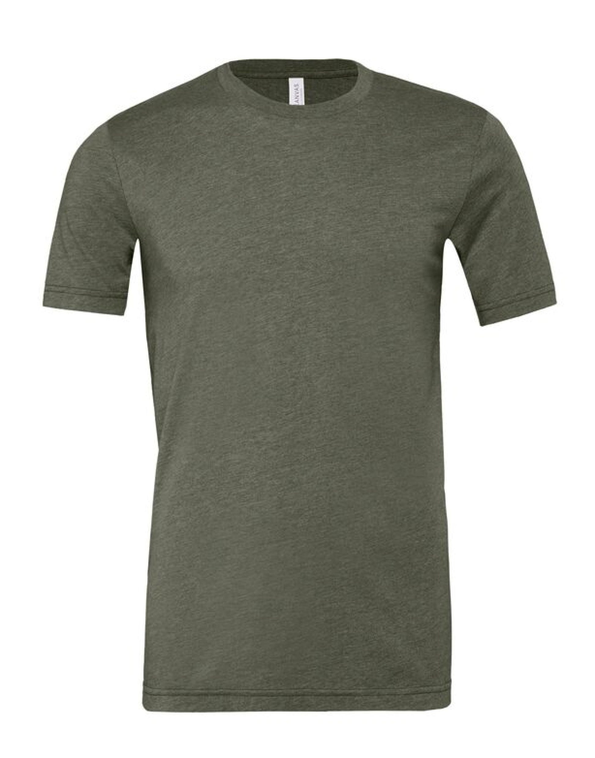 Unisex Heather Jersey Short Sleeve Tee - Heather Military Green