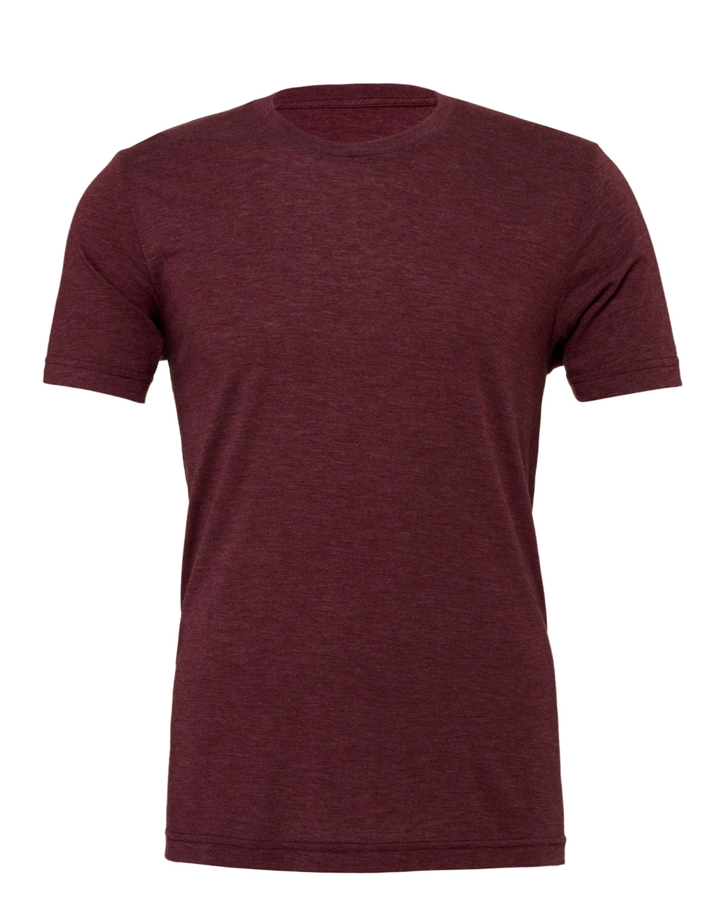 Canvas Unisex Triblend Short Sleeve Tee - Maroon Triblend