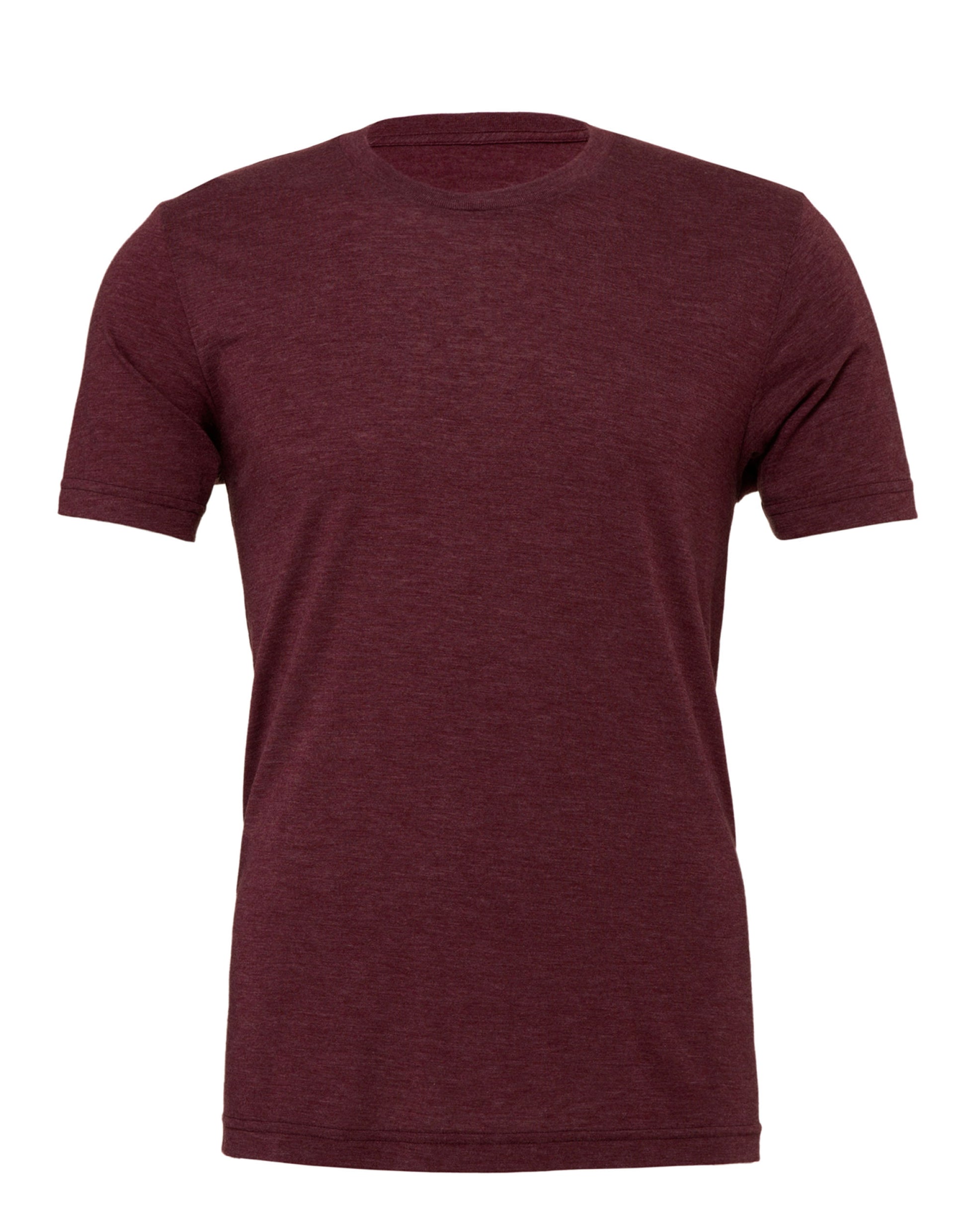 Canvas Unisex Triblend Short Sleeve Tee - Maroon Triblend