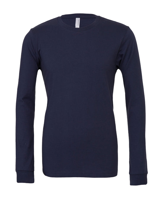 Unisex Jersey Long Sleeve Tee - Navy
