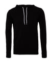 Canvas Unisex Poly-Cotton Fleece Pullover Hoodie - Black