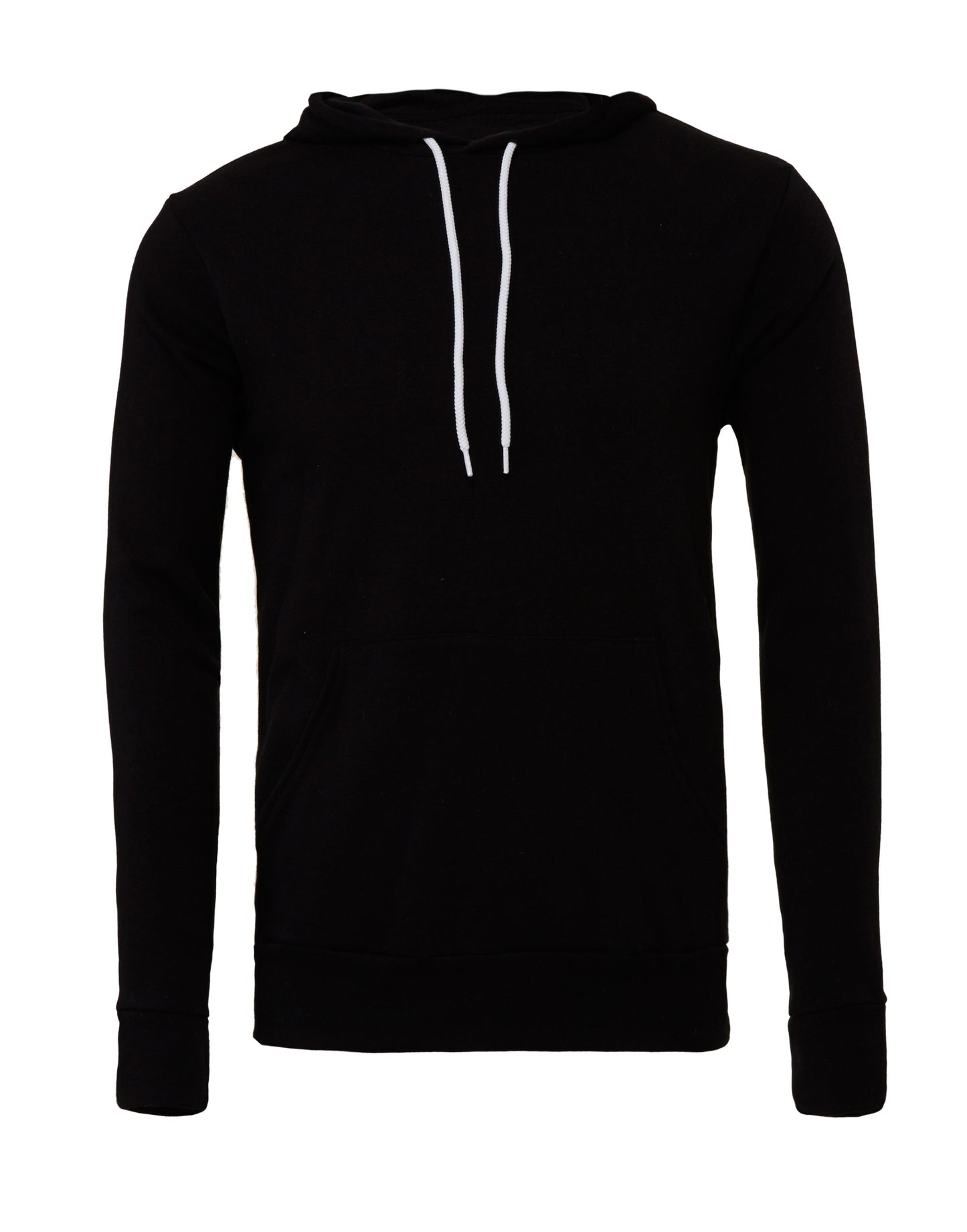 Canvas Unisex Poly-Cotton Fleece Pullover Hoodie - Black