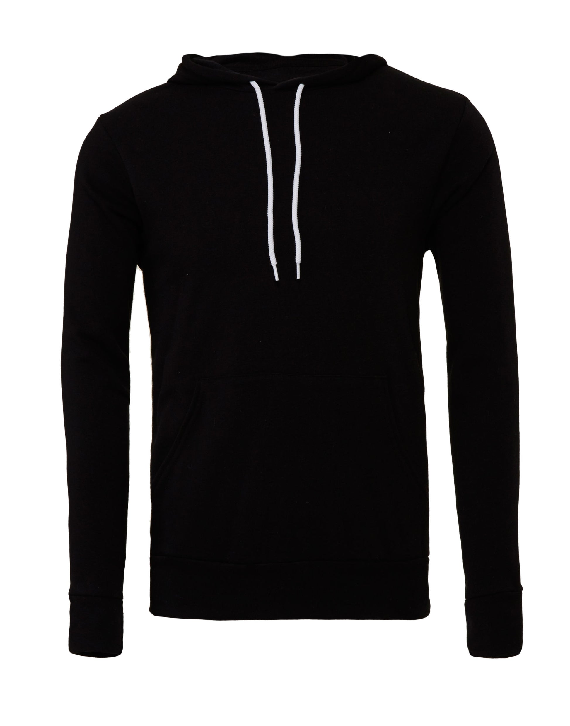 Canvas Unisex Poly-Cotton Fleece Pullover Hoodie - Black