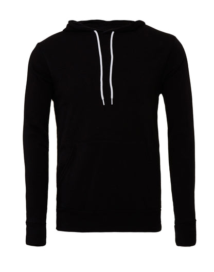 Canvas Unisex Poly-Cotton Fleece Pullover Hoodie - Black