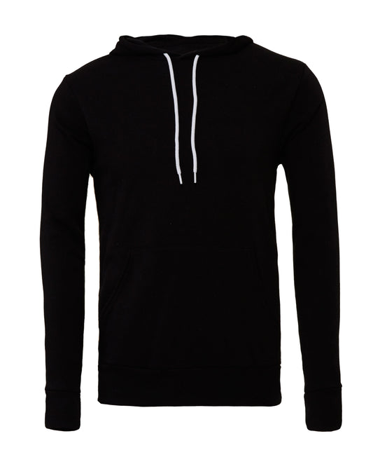 Canvas Unisex Poly-Cotton Fleece Pullover Hoodie - Black