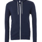 Canvas Unisex Poly-Cotton Fleece Full-Zip Hoodie - Navy