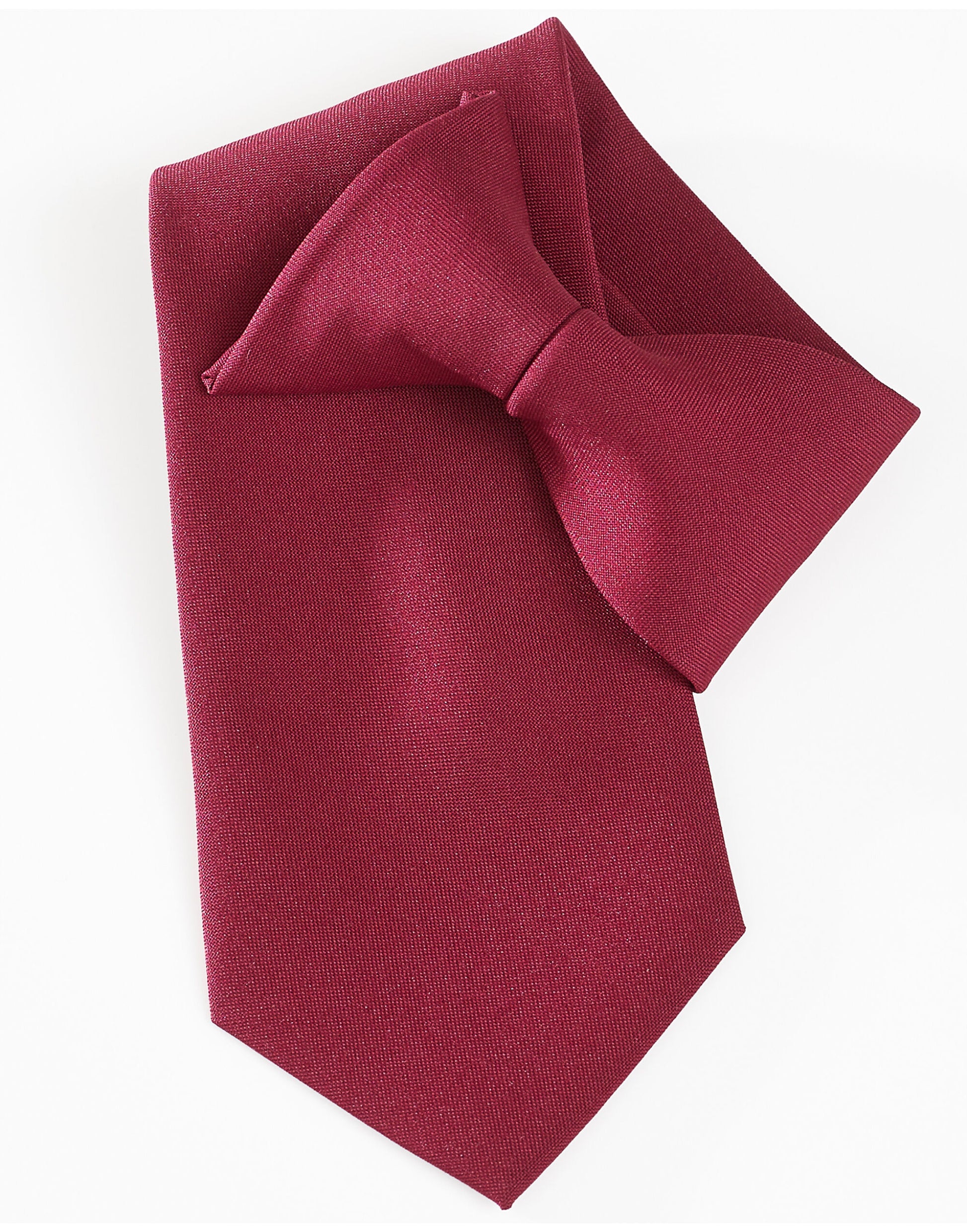 Clip-On Tie - Burgundy