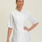 Ladies' Short Sleeve Fitted Chef's Jacket - White