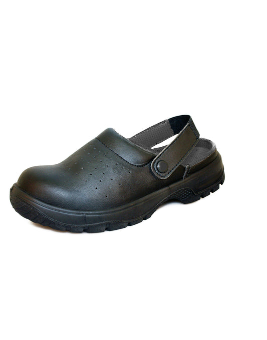 Comfort Grip Safety Sandal - Black