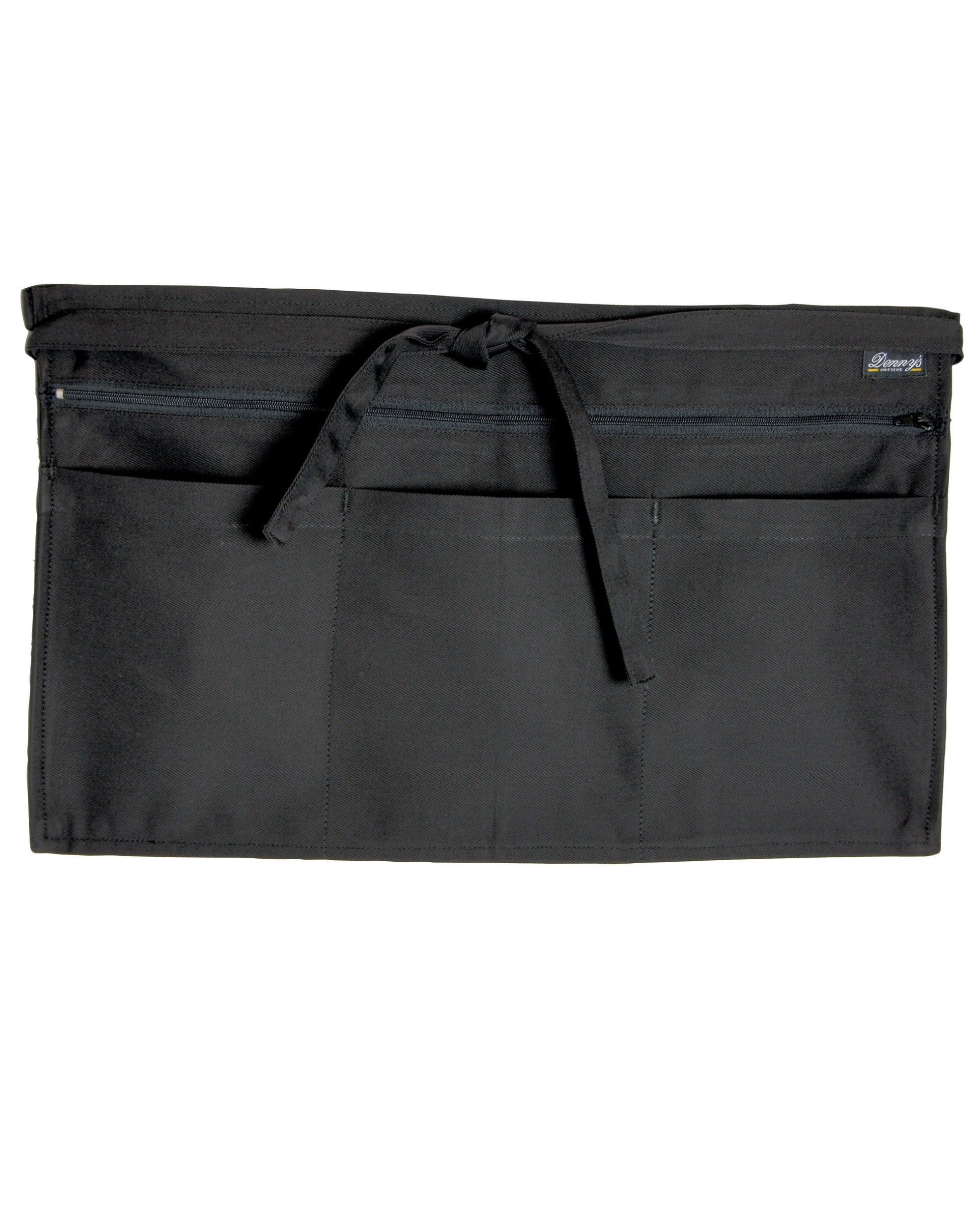 Full Zip Multi-Pocket Apron - Black