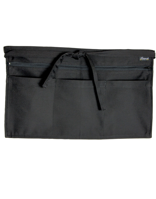 Full Zip Multi-Pocket Apron - Black