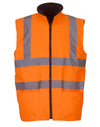 Hi-Vis Reversible Fleece Vest - Hi Vis Orange