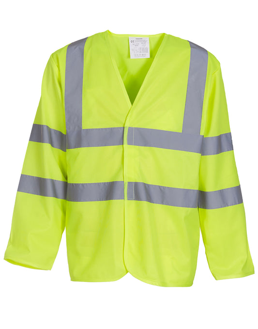 Hi-Vis Long Sleeve Waistcoat - Hi-Vis Yellow