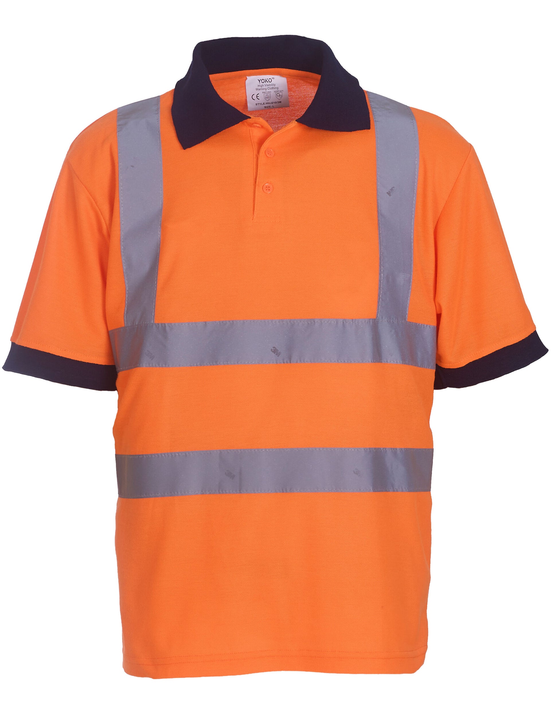 Hi-Vis Short Sleeve Polo Shirt - Hi Vis Orange