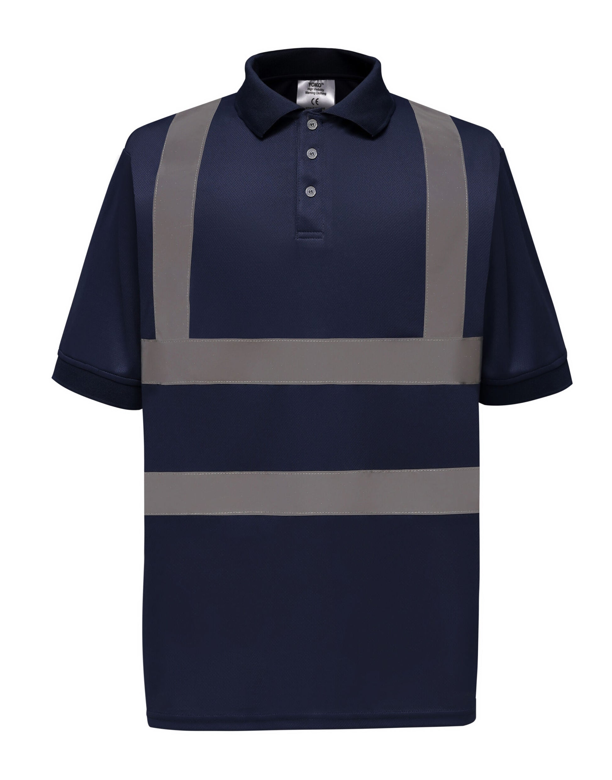 Hi-Vis Short Sleeve Polo Shirt - Navy