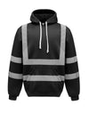 Hi-Vis Pull-Over Hoodie - Black
