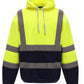 Hi-Vis Pull-Over Hoodie - Hi-Vis Yellow/Navy
