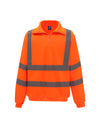 Hi-Vis 1/4 Zip Sweatshirt - Hi Vis Orange