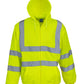 Hi-Vis Zipped Hoodie - Hi-Vis Yellow