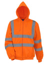 Hi-Vis Zipped Hoodie - Hi Vis Orange