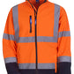 Hi-Vis Softshell Jacket - Hi Vis Orange/Navy