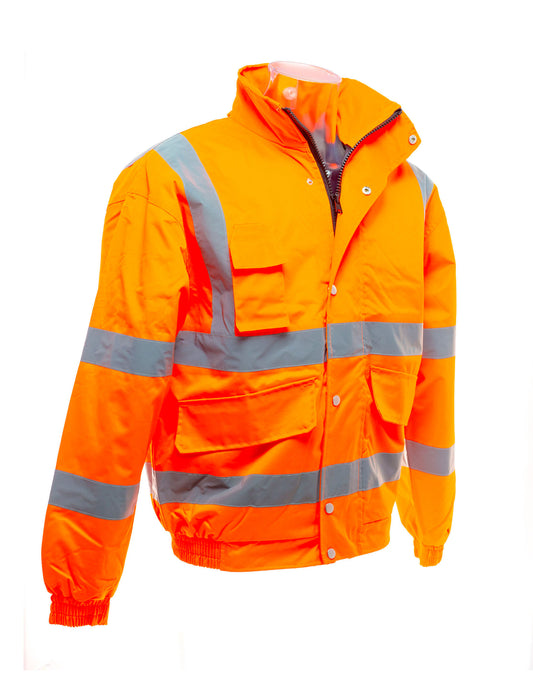 Hi-Vis Classic Bomber Jacket - Hi Vis Orange