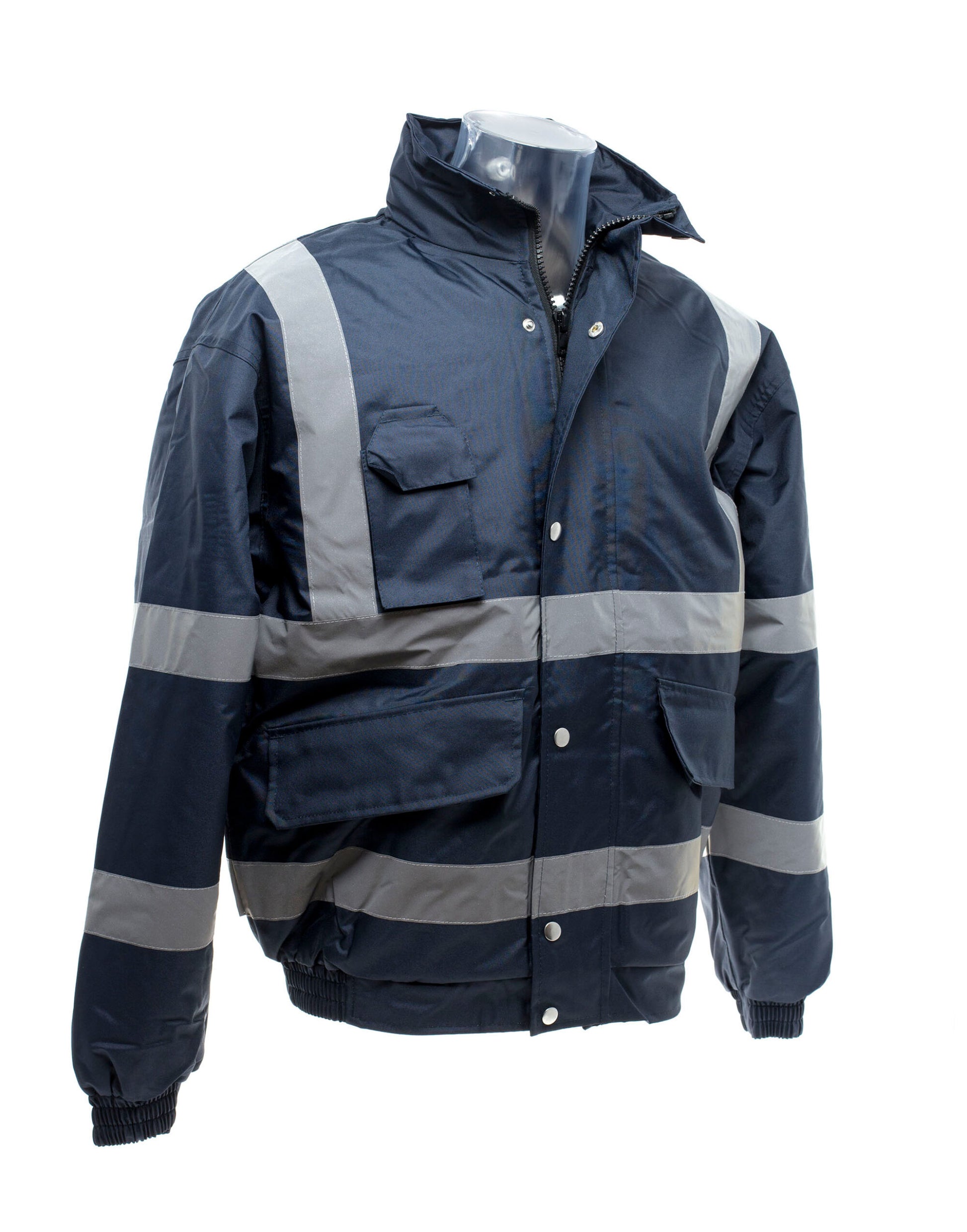 Hi-Vis Classic Bomber Jacket - Navy