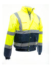 Hi-Vis 2 Tone Bomber Jacket - Hi-Vis Yellow/Navy