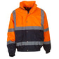 Hi-Vis 2 Tone Bomber Jacket - Orange/Navy