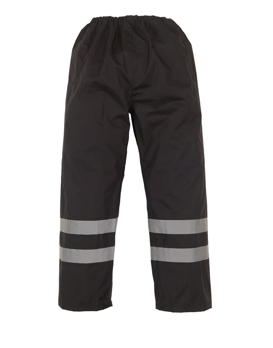 Hi-Vis Waterproof Over Trousers - Black