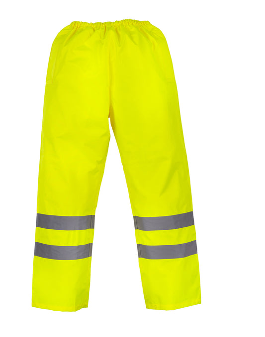 Hi-Vis Waterproof Over Trousers - Hi-Vis Yellow