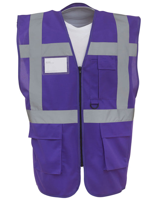 Hi-Vis Executive Waistcoat - Purple