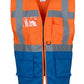 Hi-Vis Executive Waistcoat - Hi Vis Orange/Royal