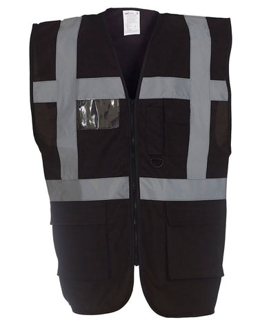 Hi-Vis Executive Waistcoat - Black