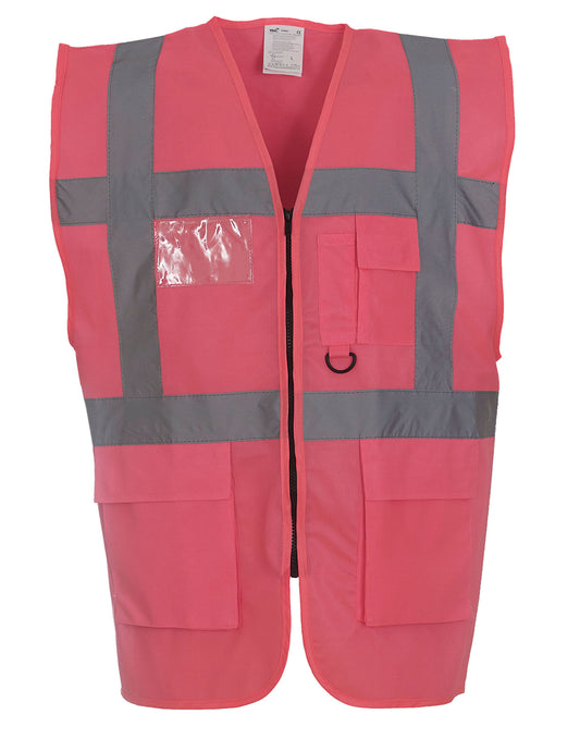 Hi-Vis Executive Waistcoat - Pink